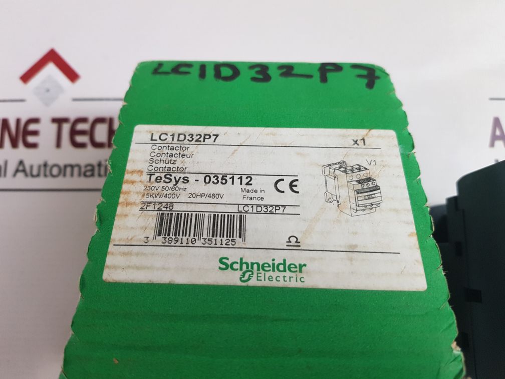 SchneiderTelemecanique Lc1D32P7 Contactor 5Kw400V Free Shipping