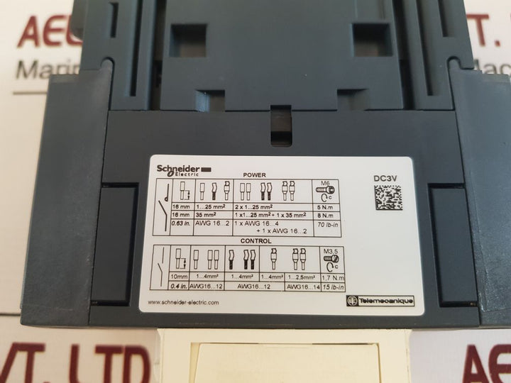 SchneiderTelemecanique Lc1D50A Contactor 70A