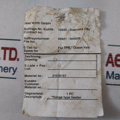 Schniewindt 2392-692-0 Oil Heater Ptb 03 Atex 1038 X