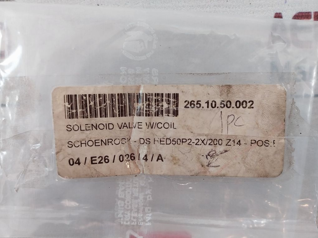 Schoenrock Hed50P2-20/210 K14 Solenoid Valve And Coil 10A