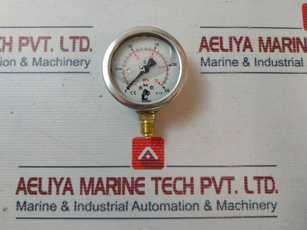 Schoenrock Hydraulik 0-250 Bar Pressure Gauge