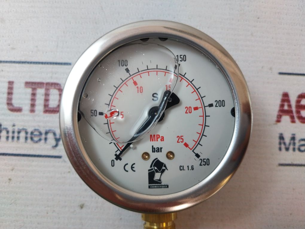Schoenrock Hydraulik 0-250 Bar Pressure Gauge