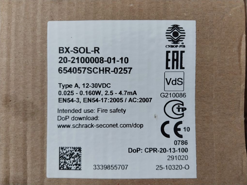 Schrack Seconet Bx-sol-r Loop Sounder