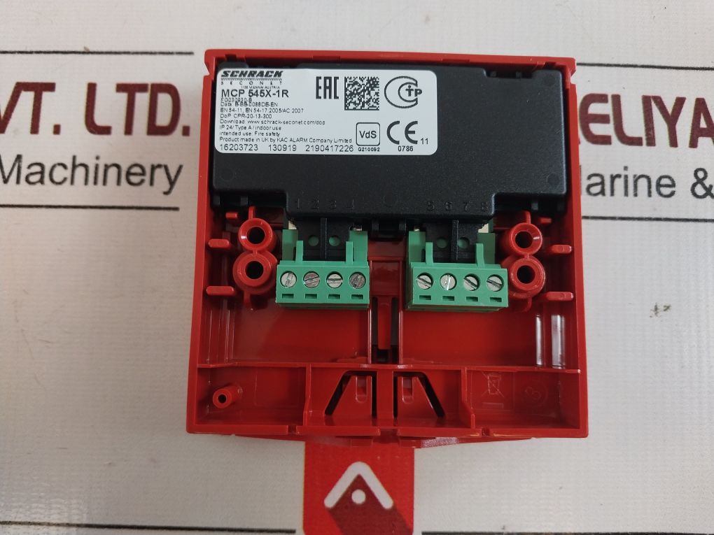 Schrack Mcp 545X-1R Single Action Manual Call Point
