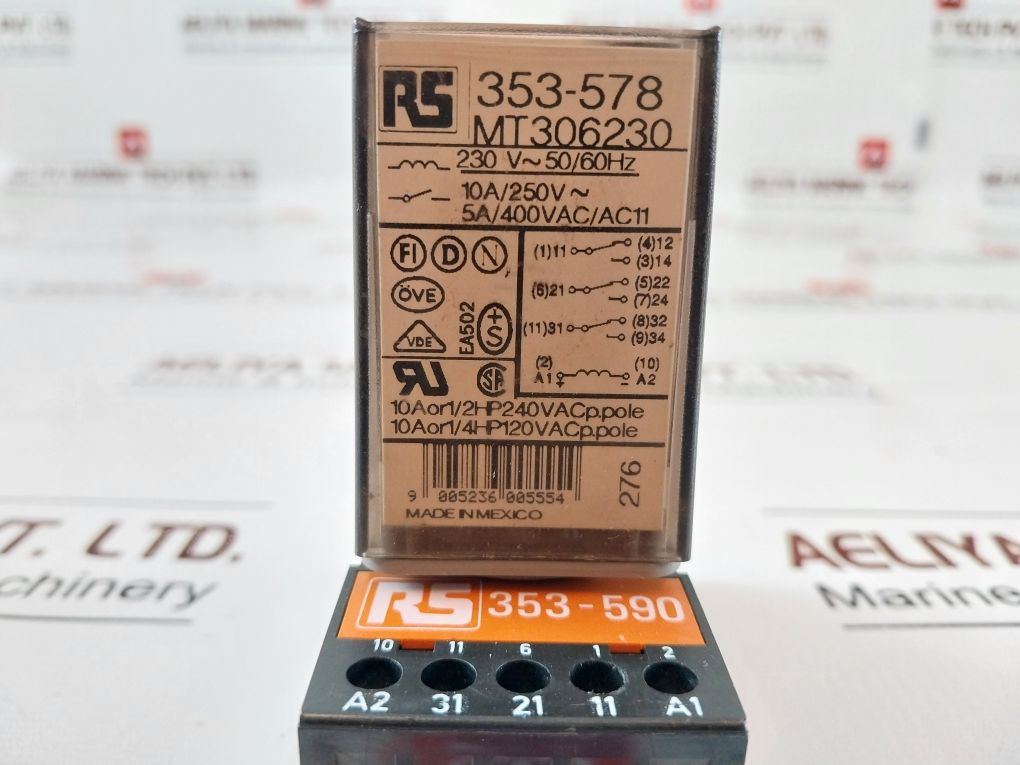 Schrack Mt306230 Multimode Relay Coil With Socket Base