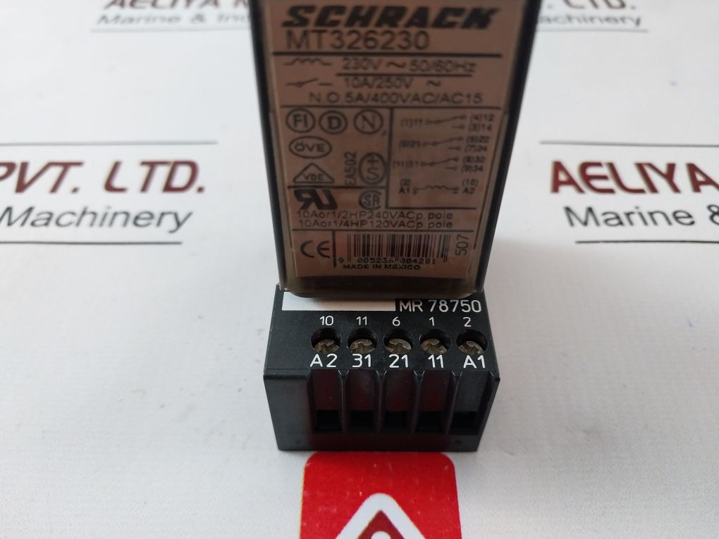 Schrack Mt326230 Multimode Relay With Mr 78750 Base