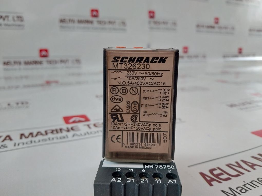 Schrack Mt326230 Multimode Relay With Mr 78750 Base
