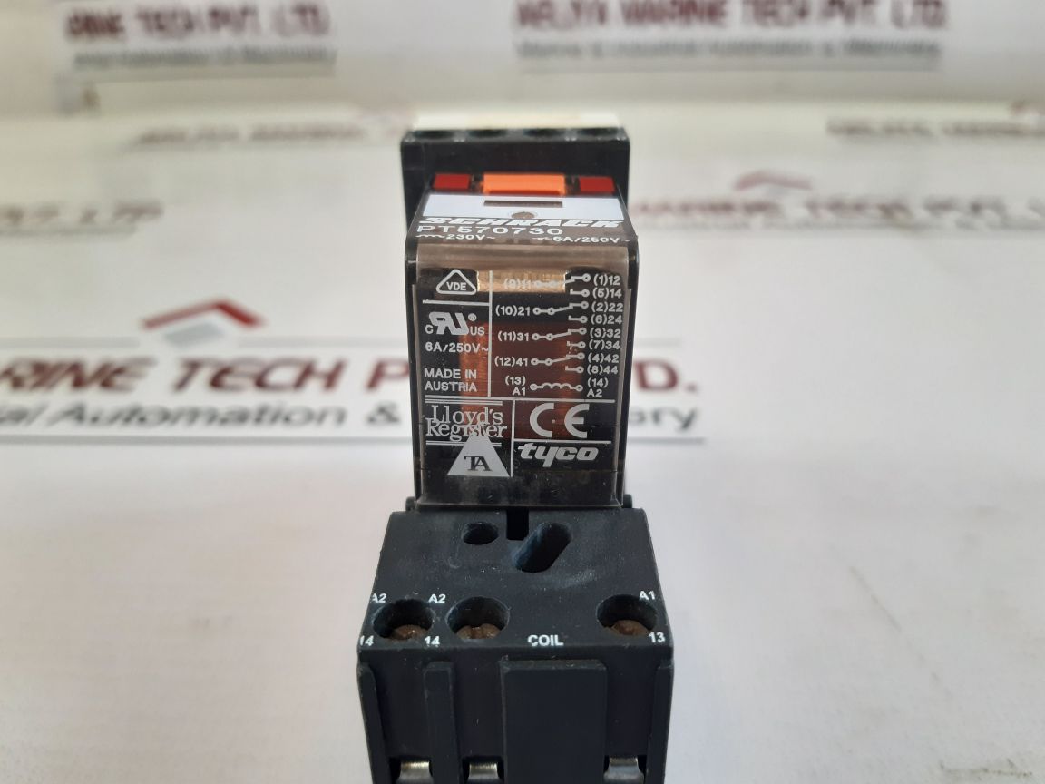 Schrack Pt570730 Relay With Socket
