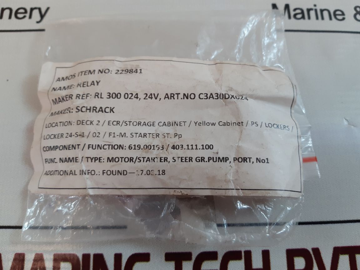 Schrack Rl 300 024 Relay