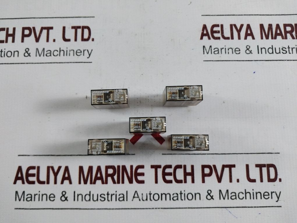 Lot Of 10X Schrack Rp310024 Relay 16A 24V--