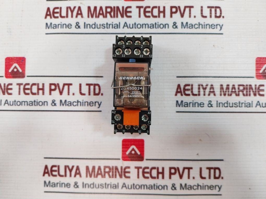 Schrack Zg 450024 Relay With Base 6A/250V