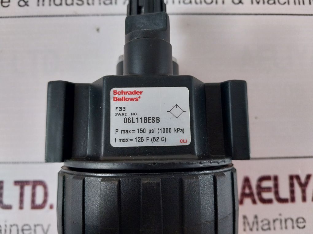 Schrader Bellows Fb3 Lubricator 06L11Besb 1030 Kpa 125 F