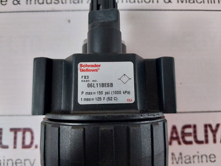 Schrader Bellows Fb3 Lubricator 06L11Besb 1030 Kpa 125 F