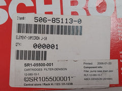 Schroeder J10 Cartridges Hydraulic Filter Element