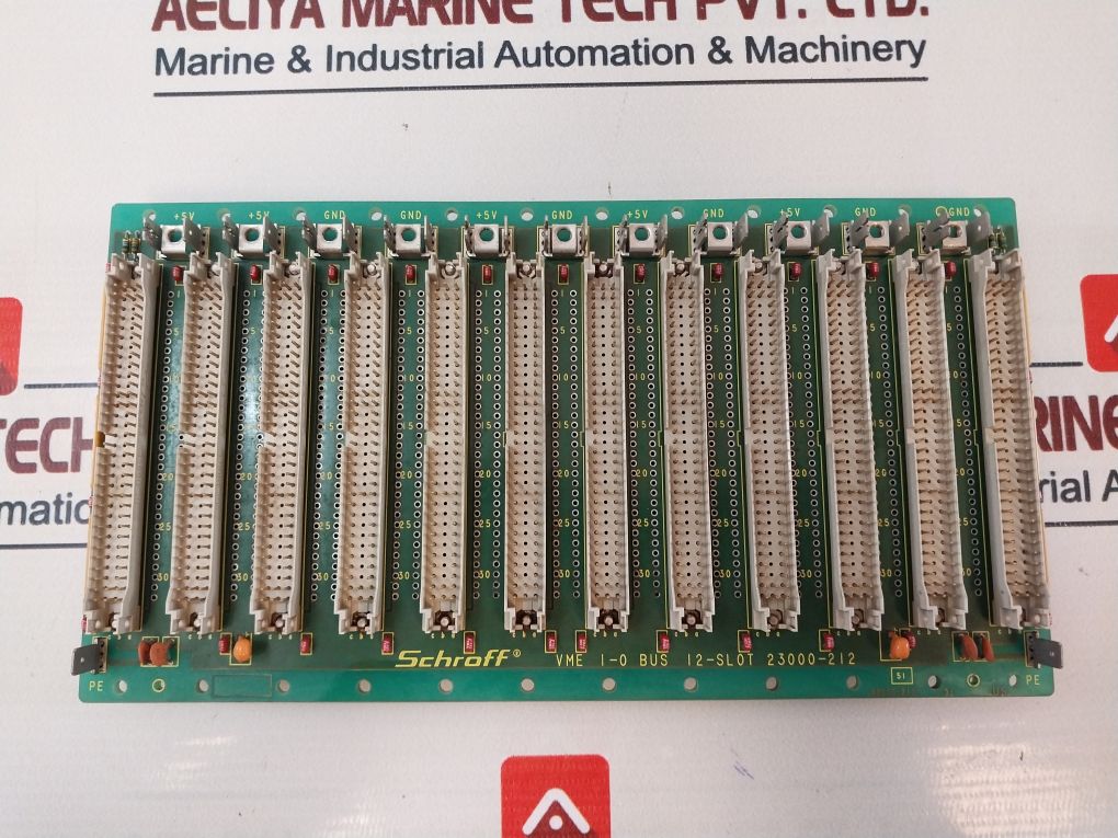 Schroff 23000-212 Vme 1-0 Bus 12-slot Backplane Pcb Module
