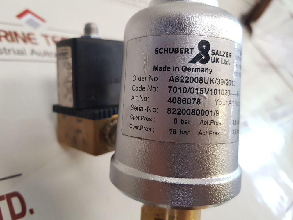 Schubert Salzer A822008Uk/39/2013 Valve & Actuator Control System
