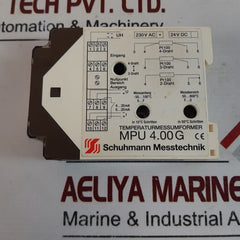 Schuhmann Mpu 4.00 G Temperature Measuring Transducer