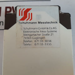 Schuhmann Mpu 4.00 G Temperature Measuring Transducer