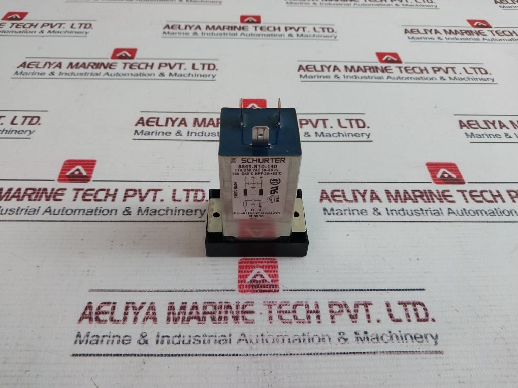 Schurter 8843-n10-140 Mains Iec Socket 110/250 Vac 50-60 Hz