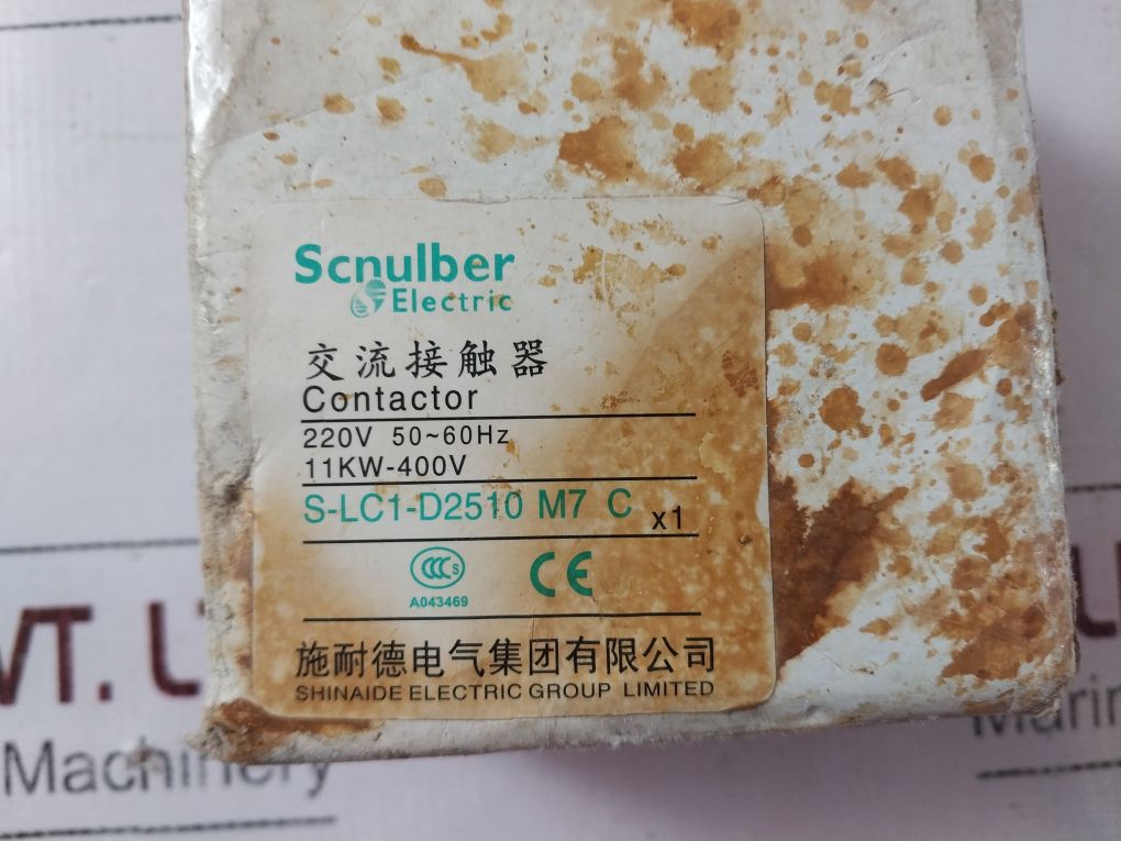 Scnulber Electric S-lc1 D2510 Contactor S-lc1-d2510 M7 C