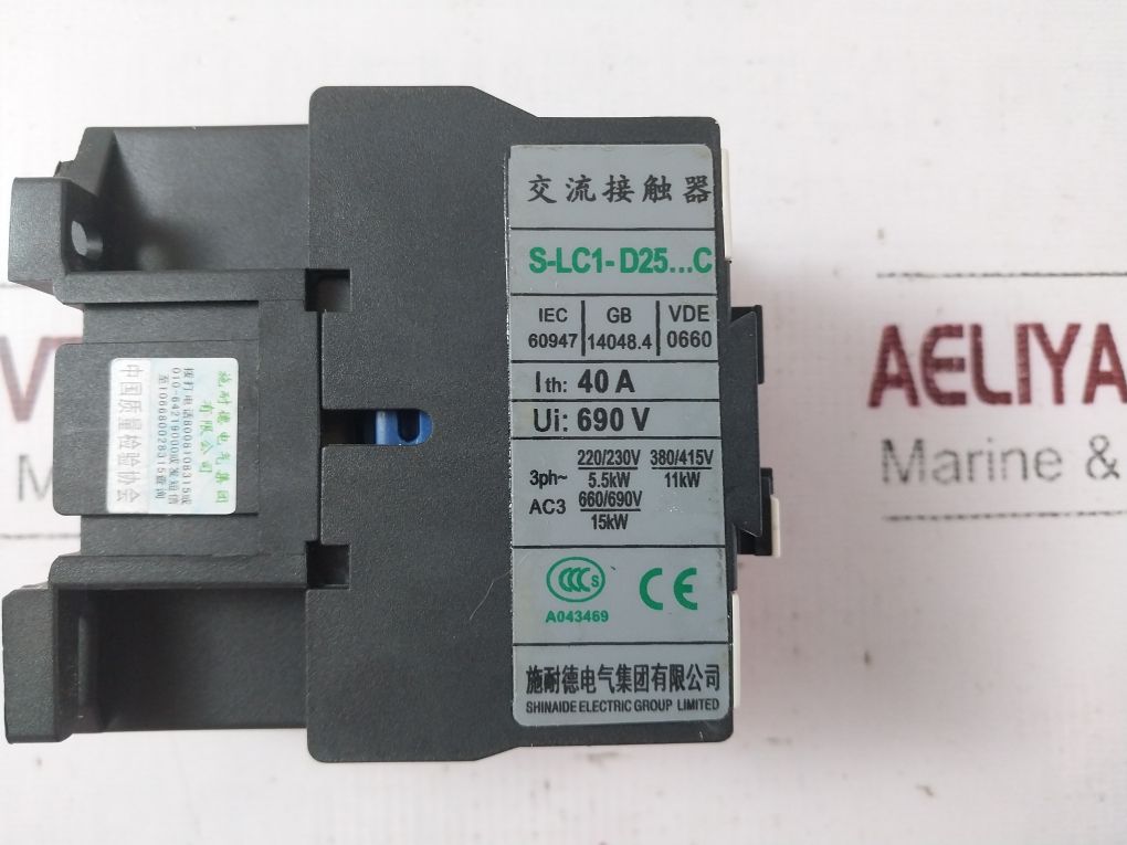 Scnulber Electric S-lc1 D25 10 Contactor S-lc1-d25…C