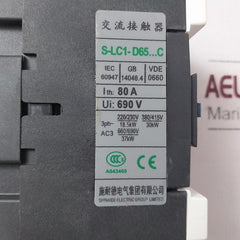 Scnulber S-lc1-d6511 Contactor S-lc1-d65...C 30Kw 400V