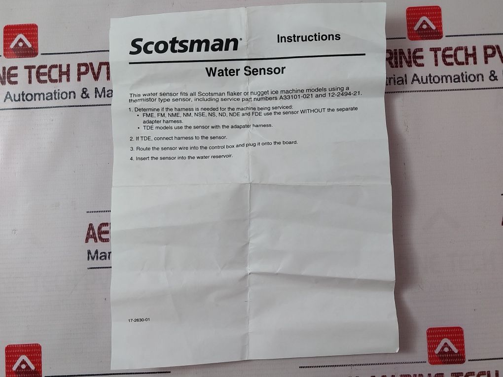 Scotsman A33101-022 Thermo Probe Service Water Level Sensor 556.25.00.603