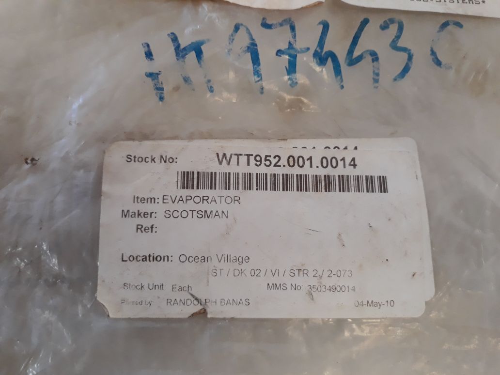 Scotsman Chiller Replacement Kit Ht97443C 00