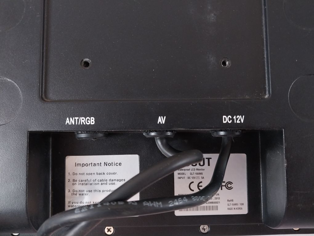 Scout Glt-104Ms Cctv Control Monitor Intergated Waterproof Sunlight Display Set