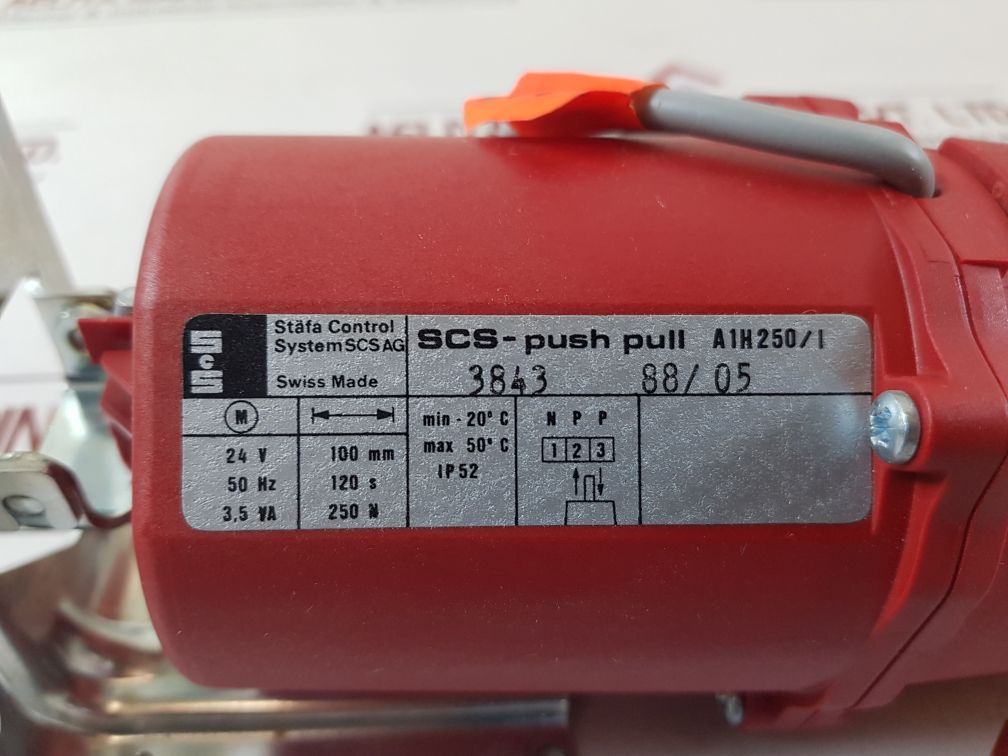 Stafa Control A1H250/I Scs-push Pull Actuator 3843 88/05