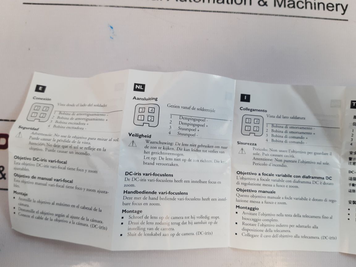 Scv Dc Ir F1.2 Cs-mount Vari-focus Lenses 13” 3.0-8Mm
