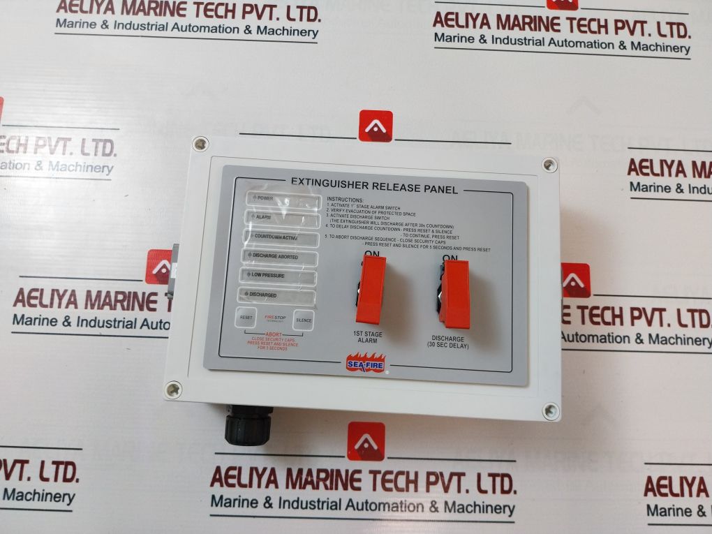 Sea-fire 131-649 Extinguisher Release Panel Rev D