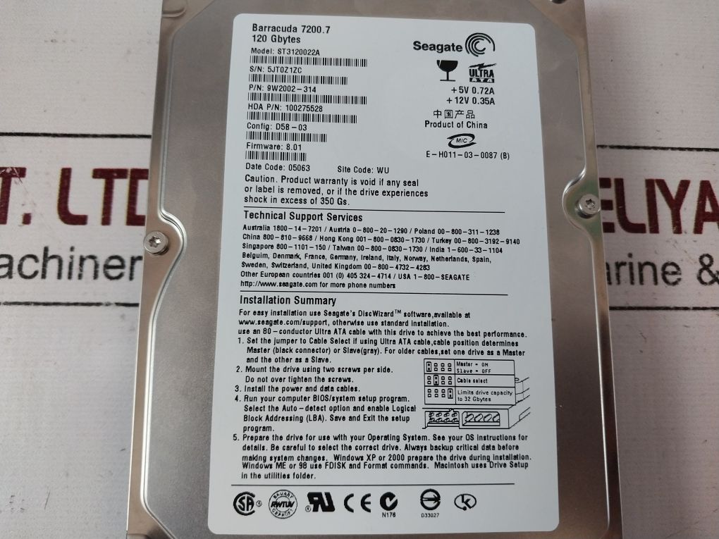 Seagate Barracuda 7200.7 St3120022A Hard Drive