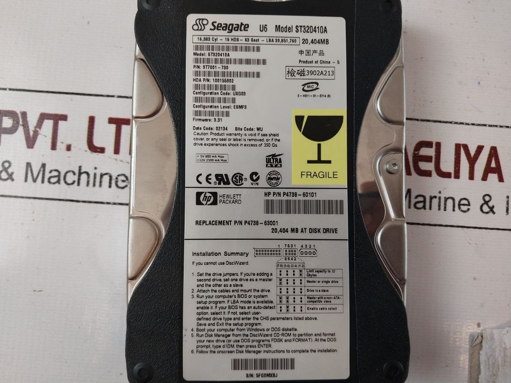 Seagate St320410A Disk Drive