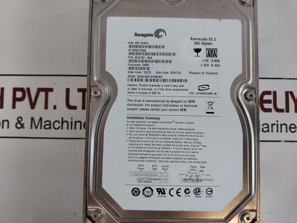 Seagate St3250310Ns 9Ca152-504 Hard Drive