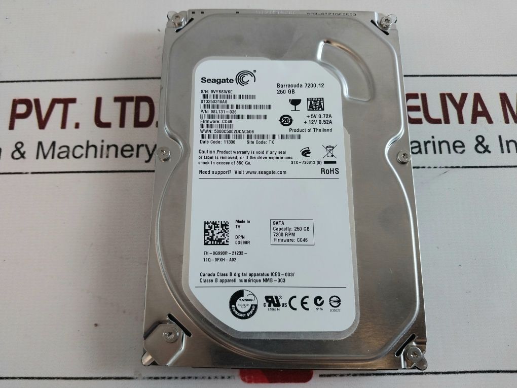 Seagate St3250318As Barracuda 7200.12 Hard Drive