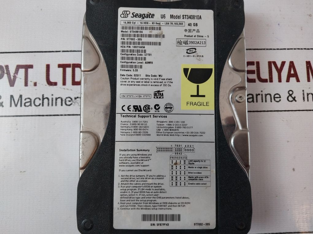 Seagate St340810A Hard Drive 40 Gb