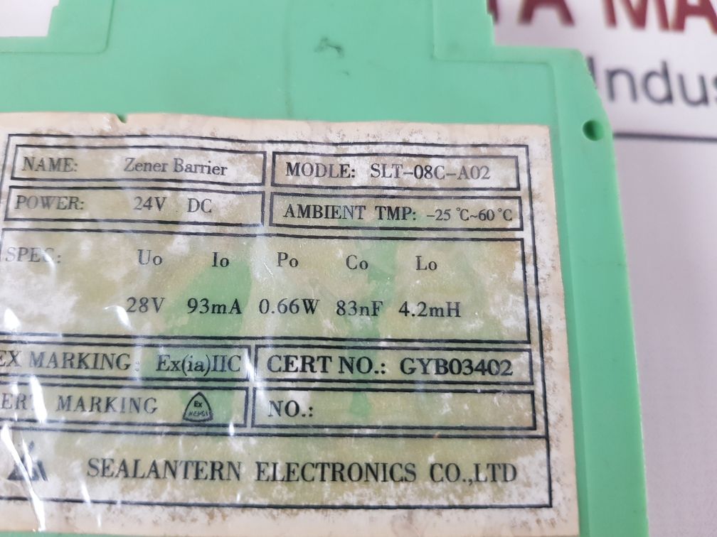 Sealantern Slt-08C-a02 Zener BarrierSafety Barrier
