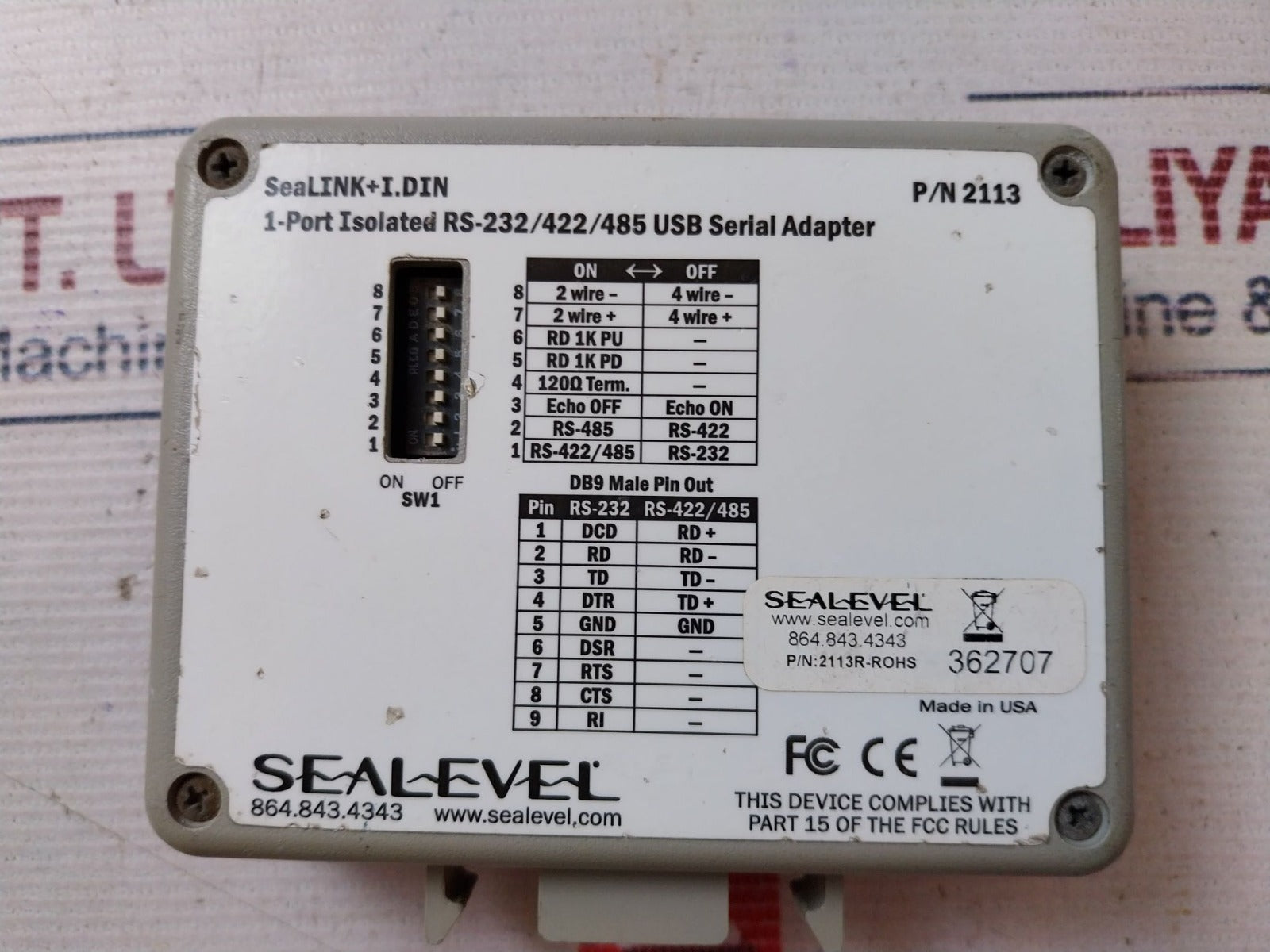 Sealevel 2113 Usb Serial Interface Adapter
