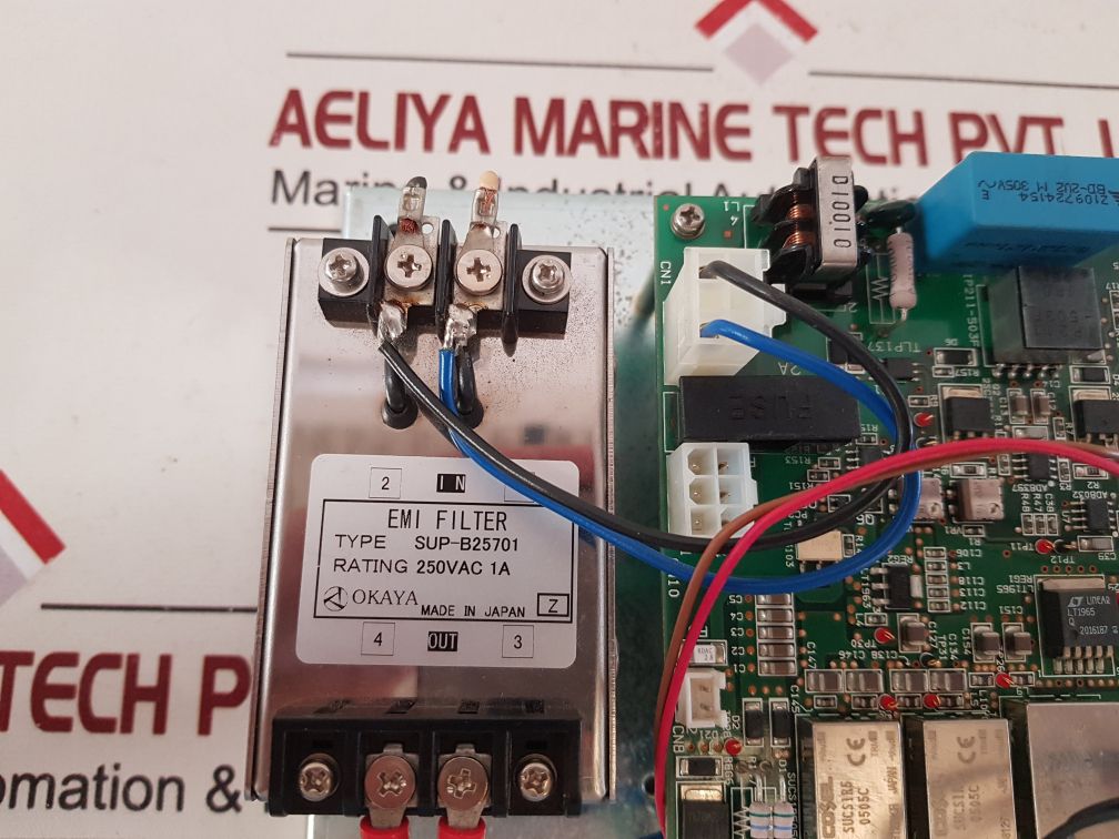 Seamate Smc-plc01-plc003 Pcb Card With Okaya Sup-b25701 Emi Filter Ver. 2.04