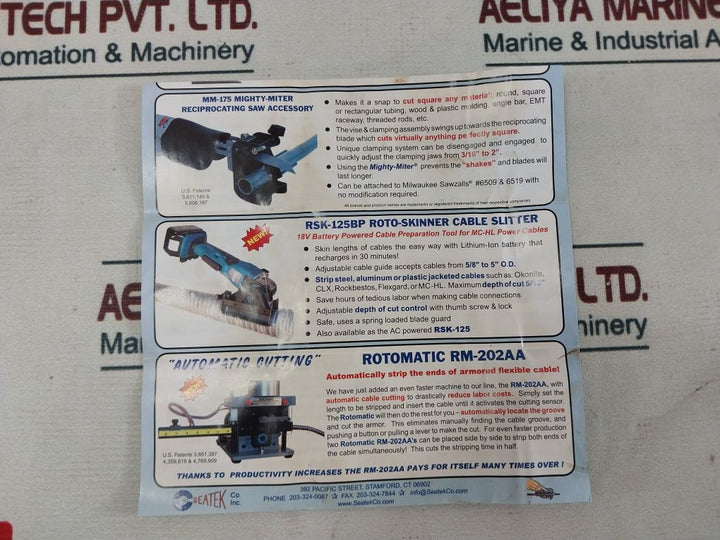 Seatek Vt-270 Vee-twin Precision Cable Stripper