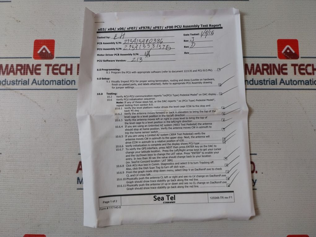 Seatel 127513-1 Pcu Enclosure Assy Xx97B Std Replacement Kit Pcu Xx97B & Xx00B