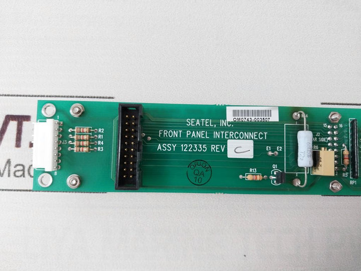 Seatel 122334 Rev B Front Panel Interconnect Printed Circuit Board 122335