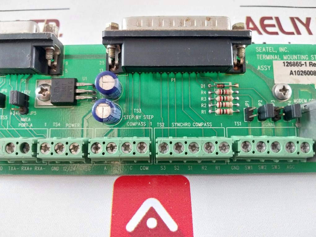 Seatel 126864 Terminal Mounting Strip Pcb Rev B