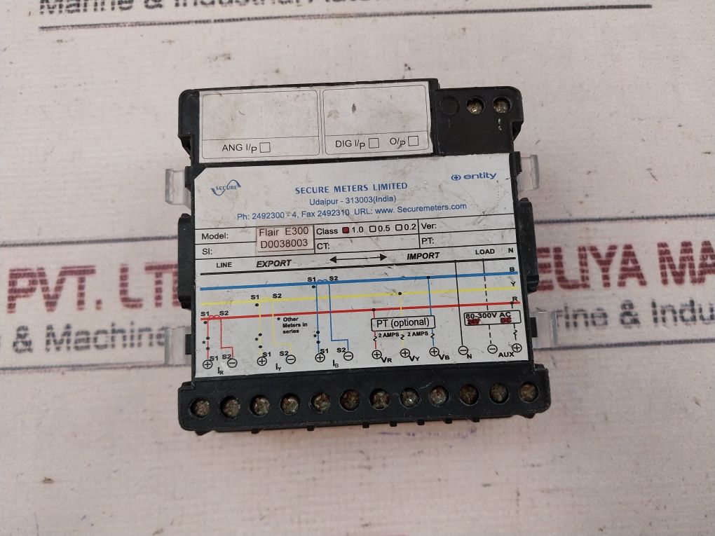 Secure Flair E300 Digital Panel Meter 45-55Hz