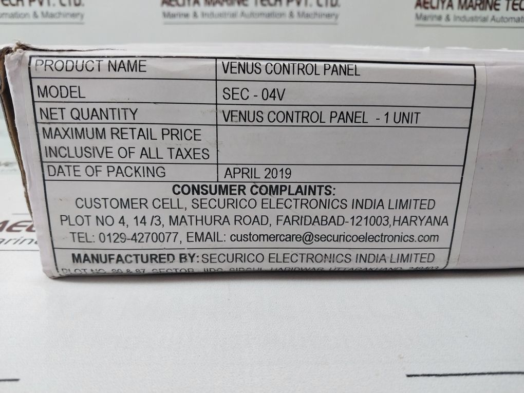 Securico Sec-04V Venus Control Panel With Key Pad