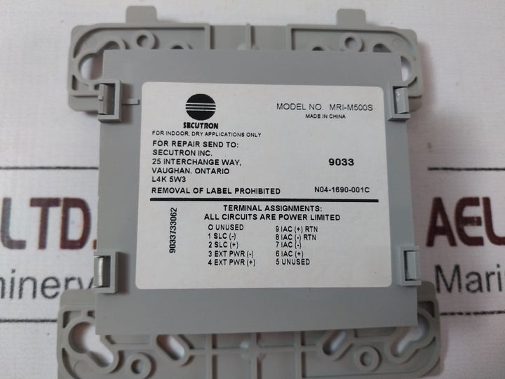 Secutron Mri-m500S Supervised Control Module Set