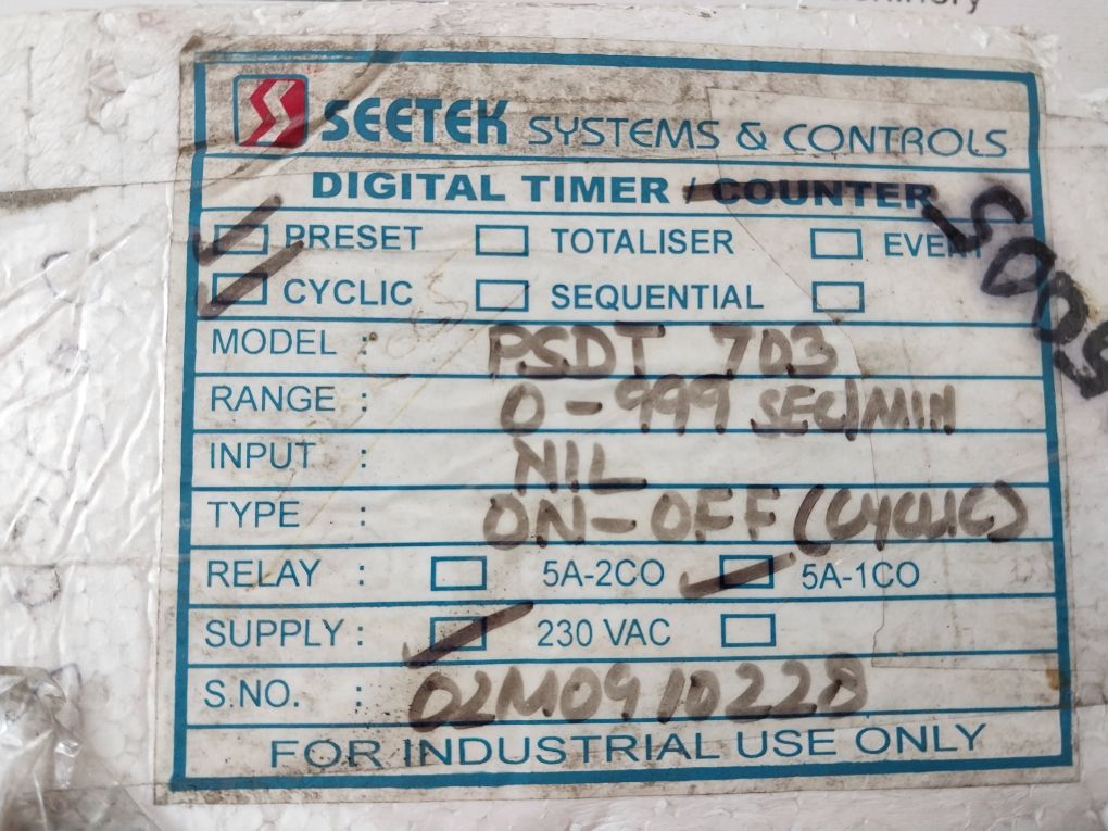 Seetek Psdt-703 On-off (Cyclic) Digital Cyclic Timer