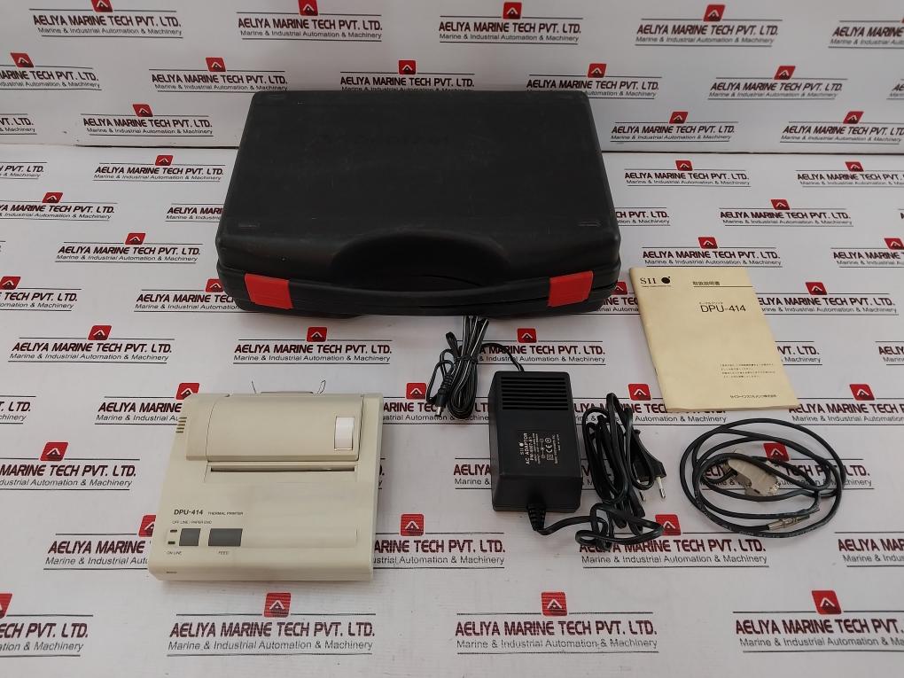 Seiko Dpu-414-30B Thermal Printer Power Supply Serial Cable Set 230V~50Hz 22W