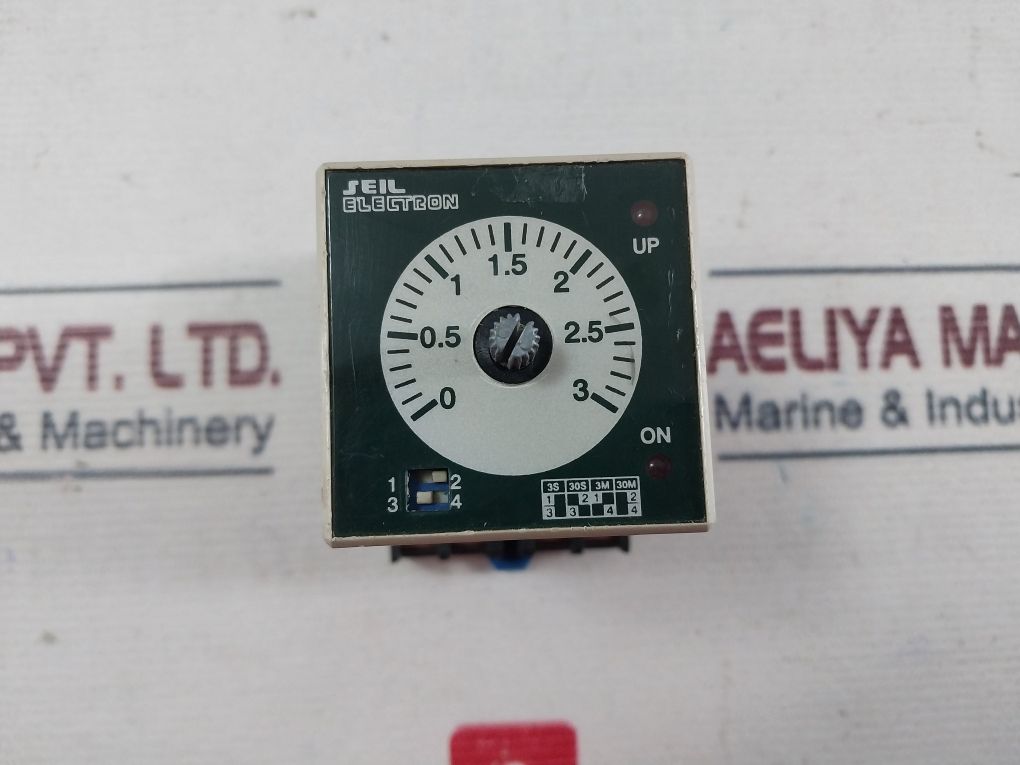 Seil Electron S48-c2 Timer With Base 5A 250Vac